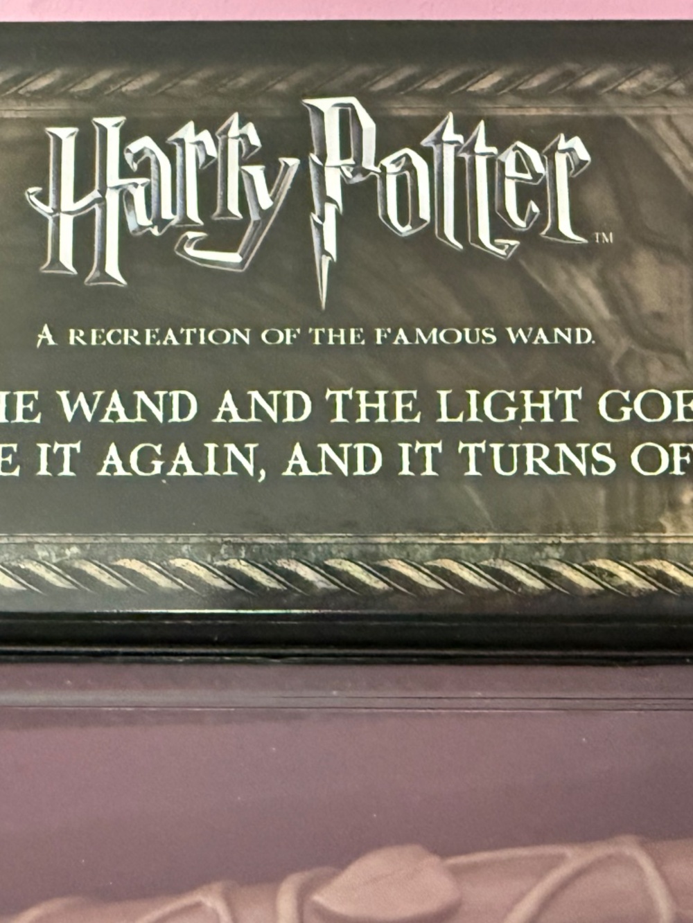 Harry Potter World Hermione Granger's Wand with Illuminating Tip - Black - Picture 4 of 6